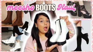 Meesho Winter Boots Haul 💕  Mtrendybutterfly meesho boots winterwear footwear [upl. by Zephaniah162]