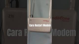 Cara restart modem Indihome tutorial pasangwifi indihome [upl. by Fiertz]