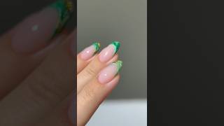 ✨🌲🧤 marble french tip HACK 💫 nailhacks nailart [upl. by Coucher81]