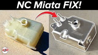 NC Miata Moroso Coolant Tank Replacement  NC Track Build [upl. by Fauch]