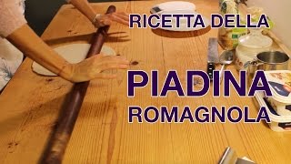 Ricetta Della Piadina Romagnola  Ingredienti della vera Piadina di Romagna originale fatta in casa [upl. by Yoral]