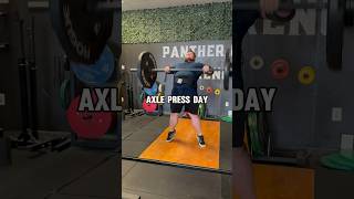 Strongman Vibes Axle Clean amp Press Day 🔥💯💪 gym strongman [upl. by Airamana]