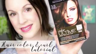 Schwarzkopf Hair Color amp Curly Hair Tutorial [upl. by Locklin]