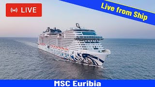 SHIPS TV  MSC Euribia Live onboard departing Port of Southampton [upl. by Jacquette477]