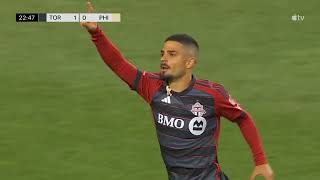 Lorenzo Insignes Goal Pushes Toronto FC into Lead Dab Celebration Delights Fans [upl. by Aikram]