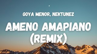 Goya Menor Nektunez  Ameno Amapiano Remix Lyrics TikTok Song  you want to bamba [upl. by Iaj]