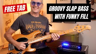 Stingray Slap bass groove with chromatic sixths  FREE PDF [upl. by Koralle]