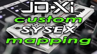 Custom MIDI control mappings to the JDXI using system exclusive [upl. by Enirod]