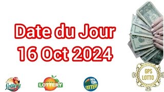 Date du Jour 16 octobre 2024 datedujour gpslotto [upl. by Llerehs732]