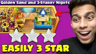 Easiest Way to 3 Star Golden Sand and 3 Starry Nights Challenge in Clash of Clans [upl. by Eriha]