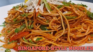 Singapore style noodles Noodles recipe SINGAPORE STYLE NOODLES RECIPY HOW TO MAKE SINGAPORE STYLE [upl. by Ynohtnad447]