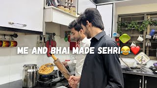 ibi Sheikh  12 RAMDAN❤️ HAMNE SEHRI BANAI  BILAL KA PAPER🤣  Vlog [upl. by Kurzawa]