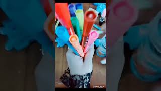 color pen markers asmr💜trending shortvideo markers stationarylover crafter [upl. by Eivla]