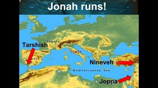 Ninevah Joppa and Tarshish map location [upl. by Angid]