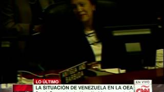 Embajadora de Venezuela se burla en votación de la OEA [upl. by Ameg]