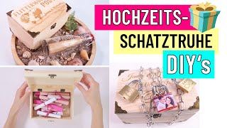 Die originellsten GeldGeschenke zur Hochzeit💒 Schatztruhe befüllen [upl. by Rasla54]