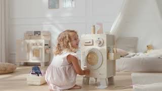 howa Kinderwaschmaschine aus Holz  Wooden Kids Washing Machine [upl. by Edivad]