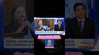 ACTAS EN LA OEA  EL CENTRO CÁRTER PRESENTA ACTAS ORIGINALES ANTE LA OEA [upl. by Amby973]