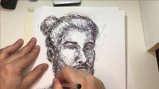 Disegnare con la Tecnica dello scarabocchio Scribble Tutorial [upl. by Windsor]