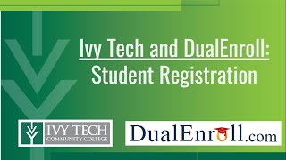 DualEnroll Student Guide Registration [upl. by Suiremed]