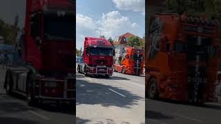 Iveco Stralis 560 vs Scania R620 V8 drag race in Hungary [upl. by Draner400]