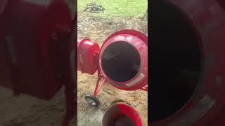 Harbor Freight CENTRAL MACHINERY 114 Cubic Ft Cement Mixer [upl. by Anirrehs]