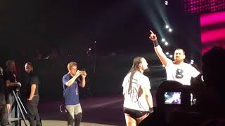 B Team Bo Dallas amp Curtis Axel Entrance Paris 2018 [upl. by Milstone480]