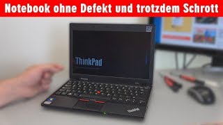 Notebook ohne Defekt und trotzdem Schrott  vorhersehbare Obsoleszenz [upl. by Hawthorn]