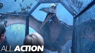 Escaping the Pteranodon Cage  Jurassic Park 3  All Action [upl. by Samella]