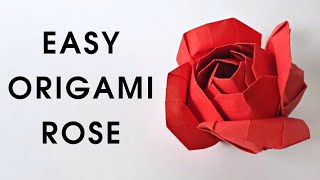 Origami MODULAR ROSE  How to make a paper rose [upl. by Lynde]