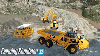 Timelapse👷‍♂️Multiplayer👷‍♂️Gameplay 🚧 Green Mountain Mine 🚧 Farming Simulator 22 [upl. by Durwood]