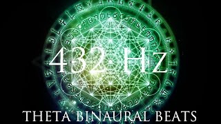 DEEP Theta Binaural Beats ➤ LET GO of Fear Overthinking amp Worries ➤ 432Hz Deep Relaxation [upl. by Retxed]