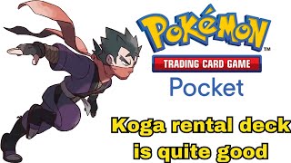 Koga rental deck is quite good Pokemon TCG Pocket [upl. by Arabella]