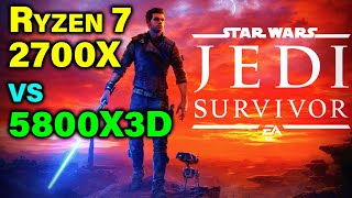 Ryzen 7 2700X vs 5800X3D — Time to Upgrade CPU — Star Wars Jedi Survivor [upl. by Gyatt434]