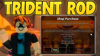 How To Get TRIDENT ROD in FISCH Get FISCH TRIDENT ROD Fast amp Easy Roblox Fish [upl. by Lawson266]