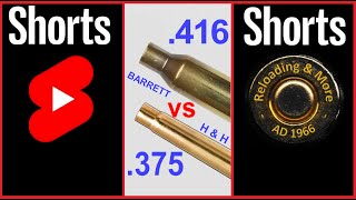 416 Barrett vs 375 HampH Magnum reloadingandmore Shorts [upl. by Eserehc931]