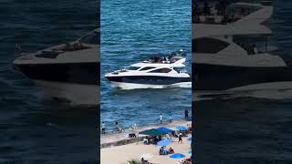 Party yacht at the Haulover Inlet Filmed exclusively for us by my good friend Scott [upl. by Wincer]