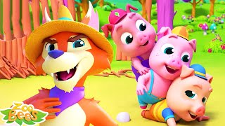 Three Little Pigs  More Short Cartoon Stories For Kids [upl. by Eltsyek]