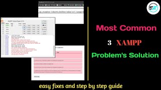 XAMPP Server 3 Common Problems Solved  Easy Fixes amp StepbyStep Guide 2024 xamppserver💡 [upl. by Latyrc701]