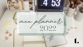 MEU PLANNER 2022  como transformei um fichário em um planner [upl. by Annoyt]