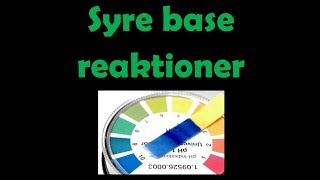 Syrebase reaktioner  Kemi C DANSK [upl. by Lamrej169]