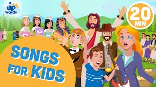 Bible Songs Collection for Children  UpWords  Joseph Esther Jesus Noah [upl. by Maclay247]