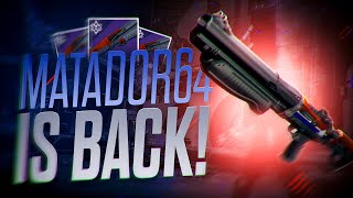 God Roll MATADOR 64 is BACK The Best Destiny 1 shotgun [upl. by Ailelc]