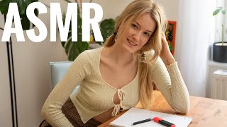 Girl In Class Teaches You How To Kiss 💕 ASMR [upl. by Ashling]