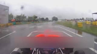 WET  Free practice Challenge Minarelli 2024  POV Onboard Drivers eyes  Ancenis Karting KFS [upl. by Ahsielat]