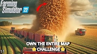 Day 11 of Becoming a Millionaire and Own the City  Big Potato Harvest  FS 22 Challenge [upl. by Ater]