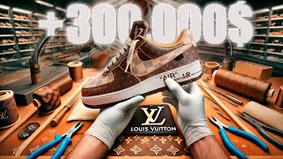 ¿Cómo se fabrican las AIRFORCE X LOUIS VUITTON El Sneaker Más Lujoso del Mundo PROCESO EN FÁBRICA [upl. by Tybald]