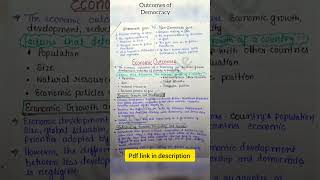 Outcomes of democracy class 10 notes [upl. by Otrebile22]