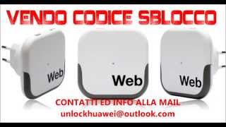 CODICE SBLOCCO HUAWEI E3131  E3351 E353  E183  E173 WEB CUBE 216 [upl. by Strauss]