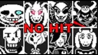 Undertale ALL bossesNO HIT [upl. by Sexton]